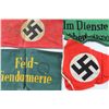 Image 2 : WWII GERMAN ARMBAND PENNANT LOT