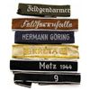 Image 1 : WWII GERMAN CUFF TITLE LOT OF 6