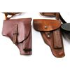 Image 2 : (7) VINTAGE LEATHER PISTOL HOLSTERS