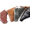 Image 8 : (7) VINTAGE LEATHER PISTOL HOLSTERS