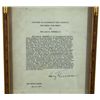 Image 2 : HARRY TRUMAN SIGNED MEDAL FOR MERIT CERTIFICATE