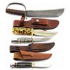 Image 1 : FOUR FIXED BLADE KNIVES