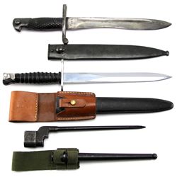 GROUPING OF FOUR WORLD BAYONETS