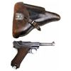 Image 1 : WWII GERMAN S/42 CODED 1938 DATED P-08 LUGER