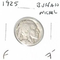 1925 BUFFALO NICKEL RED BOOK VALUE $7.00+ *NICE EARLY FINE GRADE*!! NICKEL CAME OUT OF SAFE!!