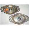 Image 1 : VINTAGE SET OF 2 MINI TREYS WITH SEAL PLATE *SAN JAVIER*!! SET CAME OUT OF SAFE!!