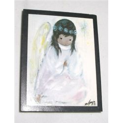 DEGRAZIA MAGNET SIGNED "DEGRAZIA" *INDIAN ANGEL*!! MAGNET CAME OUT OF SAFE!!