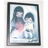 Image 1 : DEGRAZIA MAGNET SIGNED "DEGRAZIA" *INDIAN GIRLS*!! MAGNET CAME OUT OF SAFE!!