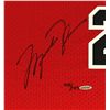 Image 2 : Michael Jordan Signed Limited Edition Authentic Mitchell & Ness 1984-85 Rookie Bulls Jersey With "RO