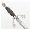 Image 5 : Victorian dagger with leather sheath, approx.  12-1/2” overall, un-marked blade that is missing a  s