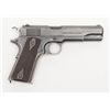 Image 1 : U.S. Property marked Colt Model 1911 semi-auto  pistol, .45 cal., 5” barrel, blue finish,  checkered