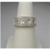 Image 1 : Brilliant Mosaic Patterned Diamond Ring with 65  Fine set Princess and round cut Diamonds weighing