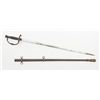 Image 2 : Cadet sword and metal scabbard by B. Foster  Uniform & Costume Co., Chicago, Ill., approx.  33-1/2”