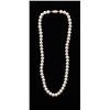 One 18 inch fine  8mm pearl necklace with a 14k  yellow gold clasp.  Est.:  $200-$300