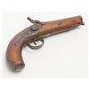 Image 8 : Spanish percussion single shot pistol, .69 cal.,  5” octagon barrel, back action lock, re-stocked  w