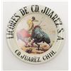 Image 1 : Original Tin Advertiser – Licores De CD Juarez, SA  “CD Juarez, CHIH”, depicting a bullfighter,  bri