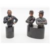 Image 1 : Pair of limited edition polychrome bronzes on  marble bases of Civil War figures by Legends  Collect