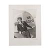 Image 1 : Large 13-1/2” x 10-1/2” photo of Amelia Earhart on  hardboard, signed by her personal photographer,