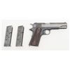 Image 1 : Colt Model 1911 semi-auto pistol, .45 cal., 5”  barrel, re-finished and re-numbered, #597525 in  ove