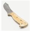 Image 9 : Clip point curved blade knife, approx. 9” overall  with a 5-1/4” blade marked “C.M. King” at ricasso
