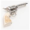 Image 10 : Colt SAA Frontier Six Shooter revolver, .44-40  cal., 4-3/4” barrel, after-market engraving,  re-sta