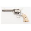 Image 2 : Colt SAA revolver, .45 Colt cal., 4-3/4” barrel,  factory long flute variation, re-nickeled finish,