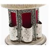 Image 9 : Reuge very ornate porcelain and metal musical  lighter display, approx. 14” tall and 7” in  diameter