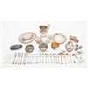 Image 1 : Large lot of silver plated table items including  serving pieces, teapot, spoons, forks, platters,