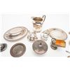 Image 2 : Large lot of silver plated table items including  serving pieces, teapot, spoons, forks, platters,