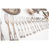 Image 3 : Large lot of silver plated table items including  serving pieces, teapot, spoons, forks, platters,