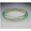 Image 2 : High Quality Natural Burmese Jade Bangle wonderful  snow white and bright green colors with strong
