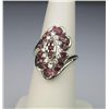 Image 2 : Vibrant FINE Quality Natural Ruby and Diamond Ring  with 29 round cut Rubies and Diamonds weighing