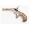 Image 2 : German Parlor Pistol circa 19th century approx 5.5  mm rimfire, 4-3/8" overall with 2" barrel, nicke