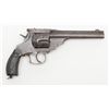 Image 1 : Belgian copy of a Smith & Wesson .44 DA Top Break  revolver, .44 cal., 6” barrel, blue finish,  chec