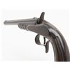 Image 9 : Flobert single shot pistol, .22 cal., 9” octagon  barrel, blue finish, raised carved stock in  overa