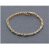 Image 1 : Diamond and emerald bracelet set in yellow gold;  1-2ct total.    Est.:  $200-$400.