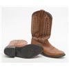 Image 2 : Lot of 4 pairs of used cowboy boots including a  pair of worn Landis work boots, a pair of 11D  Dura