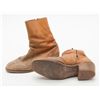 Image 3 : Lot of 4 pairs of used cowboy boots including a  pair of worn Landis work boots, a pair of 11D  Dura