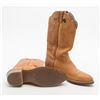 Image 4 : Lot of 4 pairs of used cowboy boots including a  pair of worn Landis work boots, a pair of 11D  Dura