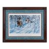 Image 1 : Finely framed and double matted color print by  Robert Duncan entitled “Through the Aspens”  depicti