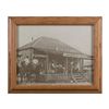 Image 1 : Oak framed copy of an old photo of Judge Roy  Bean’s Jersey Lily Saloon and “Law West of the  Pecos”