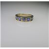 Image 2 : Alluring Tanzanite and Diamond Band with 5 oval  channel set Tanzanites weighing approx. 1.00 carat