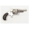 Image 1 : Remington New Model No. 4 revolver, .38 cal.,  2-1/2” round barrel, nickel finish, checkered hard  r