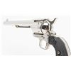 Image 10 : Colt SAA revolver, .45 cal., 7-1/2” barrel, nickel  finish, hard rubber eagle grips, 4th Generation,