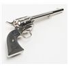 Image 8 : Colt SAA revolver, .45 cal., 7-1/2” barrel, nickel  finish, hard rubber eagle grips, 4th Generation,