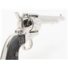 Image 9 : Colt SAA revolver, .45 cal., 7-1/2” barrel, nickel  finish, hard rubber eagle grips, 4th Generation,