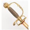 Image 7 : Eighteenth Century small sword with fancy gilt  over bronze mounts and damascus blade; silver wire