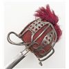 Image 8 : Scottish basket hilt military style saber with  fancy etched blade marked Marshall and Company St.