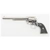 Image 3 : Colt SAA revolver, .45 cal., 7-1/2” barrel, nickel  finish, checkered hard rubber eagle grips, 4th