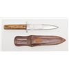 Image 2 : NON*XLL  Bowie knife with 3 pin stag grips by  Joseph Allen & Sons, Sheffield, England, approx.  10-